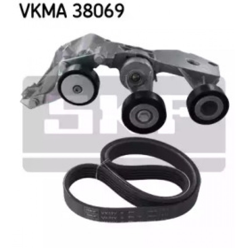 VKMA 38069 SKF Комплект доріжкового ремня (ролик, ремінь)